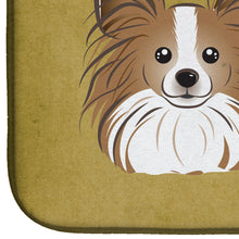 Load image into Gallery viewer, Papillon Spoiled Dog Lives Here Dish Drying Mat – Absorbent, Artistic Kitchen Essentials BB1496DDM