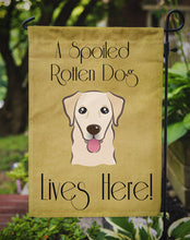 Load image into Gallery viewer, Golden Retriever Spoiled Dog Lives Here Garden Flag – Funny Gold Background Dog Decor BB1500GF