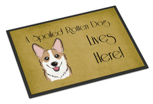 Load image into Gallery viewer, Sable Corgi Spoiled Dog Lives Here Doormat - 24x36 Decorative Floor Mat – Indoor/Outdoor Rug with Artistic Flair BB1501JMAT