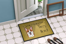 Load image into Gallery viewer, Red Corgi Spoiled Dog Lives Here Doormat - 24x36 Decorative Floor Mat – Indoor/Outdoor Rug with Artistic Flair BB1502JMAT