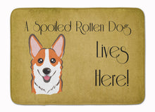 Load image into Gallery viewer, Red Corgi Spoiled Dog Lives Here Machine Washable Memory Foam Mat BB1502RUG