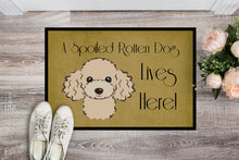 Load image into Gallery viewer, Buff Poodle Spoiled Dog Lives Here Doormat - 24x36 Decorative Floor Mat – Indoor/Outdoor Rug with Artistic Flair BB1506JMAT