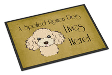 Load image into Gallery viewer, Buff Poodle Spoiled Dog Lives Here Doormat - 24x36 Decorative Floor Mat – Indoor/Outdoor Rug with Artistic Flair BB1506JMAT