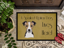 Load image into Gallery viewer, Jack Russell Terrier Spoiled Dog Lives Here Doormat - 24x36 Decorative Floor Mat – Indoor/Outdoor Rug with Artistic Flair BB1509JMAT