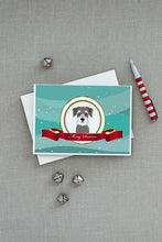 Load image into Gallery viewer, Schnauzer Merry Christmas Greeting Cards -  Blank Note Cards – 8-Pack of Artist-Designed Cards with Envelopes