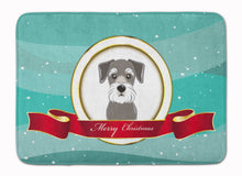 Load image into Gallery viewer, Schnauzer Merry Christmas Machine Washable Memory Foam Mat BB1516RUG