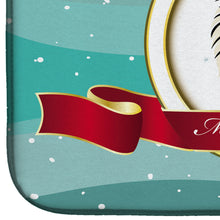 Load image into Gallery viewer, Pomeranian Merry Christmas Dish Drying Mat – Absorbent, Artistic Kitchen Essentials BB1517DDM