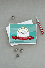 Load image into Gallery viewer, Maltese Merry Christmas Greeting Cards -  Blank Note Cards – 8-Pack of Artist-Designed Cards with Envelopes