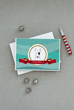 Load image into Gallery viewer, Bull Terrier Merry Christmas Greeting Cards -  Blank Note Cards – 8-Pack of Artist-Designed Cards with Envelopes