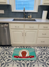 Load image into Gallery viewer, Longhair Red Dachshund Merry Christmas Machine Washable Memory Foam Mat BB1524RUG