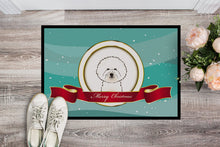 Load image into Gallery viewer, Bichon Frise Merry Christmas Doormat - 24x36 Decorative Floor Mat – Indoor/Outdoor Rug with Artistic Flair BB1527JMAT