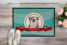 Load image into Gallery viewer, English Bulldog  Merry Christmas Doormat - 24x36 Decorative Floor Mat – Indoor/Outdoor Rug with Artistic Flair BB1529JMAT