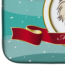 Load image into Gallery viewer, Pekingese Merry Christmas Dish Drying Mat – Absorbent, Artistic Kitchen Essentials BB1531DDM