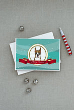 Load image into Gallery viewer, Boxer Merry Christmas Greeting Cards -  Blank Note Cards – 8-Pack of Artist-Designed Cards with Envelopes