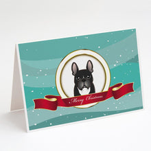 Load image into Gallery viewer, French Bulldog Merry Christmas Greeting Cards -  Blank Note Cards – 8-Pack of Artist-Designed Cards with Envelopes