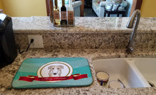 Load image into Gallery viewer, Borzoi Merry Christmas Dish Drying Mat – Absorbent, Artistic Kitchen Essentials BB1538DDM