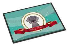 Load image into Gallery viewer, Weimaraner Merry Christmas Doormat - 24x36 Decorative Floor Mat – Indoor/Outdoor Rug with Artistic Flair BB1541JMAT