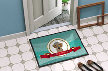 Load image into Gallery viewer, Wirehaired Dachshund Merry Christmas Doormat - 24x36 Decorative Floor Mat – Indoor/Outdoor Rug with Artistic Flair BB1543JMAT