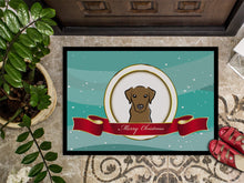 Load image into Gallery viewer, Chocolate Labrador Merry Christmas Doormat - 24x36 Decorative Floor Mat – Indoor/Outdoor Rug with Artistic Flair BB1544JMAT