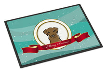 Load image into Gallery viewer, Chocolate Labrador Merry Christmas Doormat - 24x36 Decorative Floor Mat – Indoor/Outdoor Rug with Artistic Flair BB1544JMAT