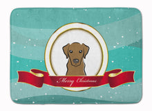 Load image into Gallery viewer, Chocolate Labrador Merry Christmas Machine Washable Memory Foam Mat BB1544RUG