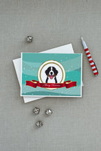 Load image into Gallery viewer, Bernese Mountain Dog Merry Christmas Greeting Cards -  Blank Note Cards – 8-Pack of Artist-Designed Cards with Envelopes