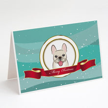 Load image into Gallery viewer, French Bulldog Merry Christmas Greeting Cards -  Blank Note Cards – 8-Pack of Artist-Designed Cards with Envelopes