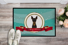 Load image into Gallery viewer, Min Pin Merry Christmas Doormat - 24x36 Decorative Floor Mat – Indoor/Outdoor Rug with Artistic Flair BB1550JMAT