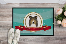 Load image into Gallery viewer, Sheltie Merry Christmas Doormat - 24x36 Decorative Floor Mat – Indoor/Outdoor Rug with Artistic Flair BB1552JMAT