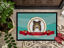 Load image into Gallery viewer, Sheltie Merry Christmas Doormat - 24x36 Decorative Floor Mat – Indoor/Outdoor Rug with Artistic Flair BB1552JMAT