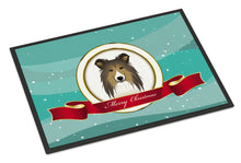 Load image into Gallery viewer, Sheltie Merry Christmas Doormat - 24x36 Decorative Floor Mat – Indoor/Outdoor Rug with Artistic Flair BB1552JMAT