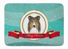 Load image into Gallery viewer, Sheltie Merry Christmas Machine Washable Memory Foam Mat BB1552RUG
