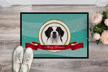 Load image into Gallery viewer, Saint Bernard Merry Christmas Doormat - 24x36 Decorative Floor Mat – Indoor/Outdoor Rug with Artistic Flair BB1556JMAT