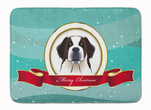 Load image into Gallery viewer, Saint Bernard Merry Christmas Machine Washable Memory Foam Mat BB1556RUG