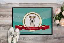 Load image into Gallery viewer, Wire Haired Fox Terrier Merry Christmas Doormat - 24x36 Decorative Floor Mat – Indoor/Outdoor Rug with Artistic Flair BB1557JMAT
