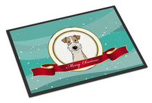 Load image into Gallery viewer, Wire Haired Fox Terrier Merry Christmas Doormat - 24x36 Decorative Floor Mat – Indoor/Outdoor Rug with Artistic Flair BB1557JMAT