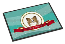 Load image into Gallery viewer, Papillon Merry Christmas Doormat - 24x36 Decorative Floor Mat – Indoor/Outdoor Rug with Artistic Flair BB1558JMAT