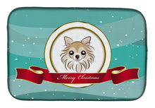 Load image into Gallery viewer, Chihuahua Merry Christmas Dish Drying Mat – Absorbent, Artistic Kitchen Essentials BB1561DDM