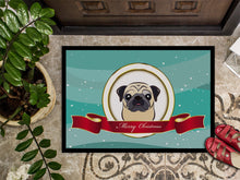 Load image into Gallery viewer, Fawn Pug Merry Christmas Doormat - 24x36 Decorative Floor Mat – Indoor/Outdoor Rug with Artistic Flair BB1572JMAT