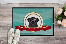 Load image into Gallery viewer, Black Pug Merry Christmas Doormat - 24x36 Decorative Floor Mat – Indoor/Outdoor Rug with Artistic Flair BB1573JMAT