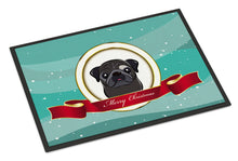 Load image into Gallery viewer, Black Pug Merry Christmas Doormat - 24x36 Decorative Floor Mat – Indoor/Outdoor Rug with Artistic Flair BB1573JMAT