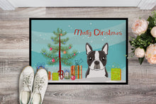 Load image into Gallery viewer, Christmas Tree and Boston Terrier Doormat - 24x36 Decorative Floor Mat – Indoor/Outdoor Rug with Artistic Flair BB1575JMAT