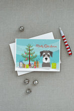 Load image into Gallery viewer, Christmas Tree and Schnauzer Greeting Cards -  Blank Note Cards – 8-Pack of Artist-Designed Cards with Envelopes