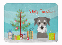 Load image into Gallery viewer, Christmas Tree and Schnauzer Machine Washable Memory Foam Mat BB1578RUG