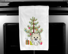 Load image into Gallery viewer, Christmas Tree and Pomeranian Kitchen Towels – Set of 2 - Decorative &amp; Absorbent Cotton | BB1579WTKT