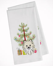 Load image into Gallery viewer, Christmas Tree and Pomeranian Kitchen Towels – Set of 2 - Decorative &amp; Absorbent Cotton | BB1579WTKT