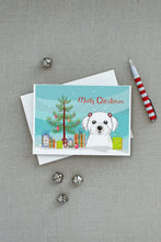 Load image into Gallery viewer, Christmas Tree and Maltese Greeting Cards -  Blank Note Cards – 8-Pack of Artist-Designed Cards with Envelopes