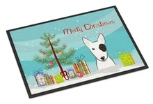 Load image into Gallery viewer, Christmas Tree and Bull Terrier Doormat - 24x36 Decorative Floor Mat – Indoor/Outdoor Rug with Artistic Flair BB1581JMAT