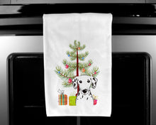 Load image into Gallery viewer, Christmas Tree and Dalmatian Kitchen Towels – Set of 2 - Decorative &amp; Absorbent Cotton | BB1582WTKT