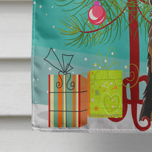 Load image into Gallery viewer, Christmas Tree and German Shepherd Flag Canvas House Size BB1583CHF